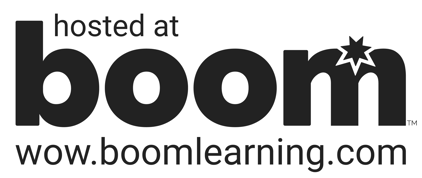 Hosted at Boom (White Background, Black Text) (1)