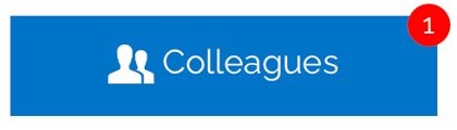 An image of the "colleagues" button with a red notification badge on the corner.