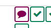 An image from the student report of a purple speech bubble icon.