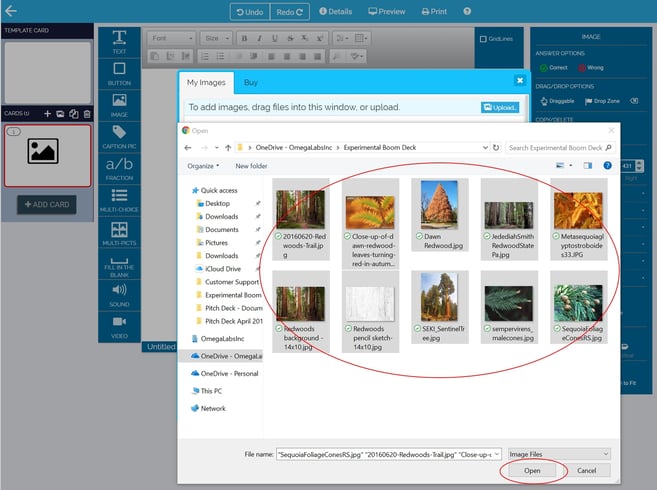 Image of Multi-selecting images in folder to export..