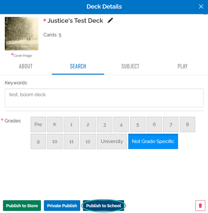 Image of Deck details.