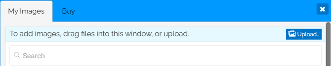 Image of pop-up menu for uploading Google Slide images.