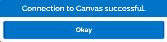 A prompt confirming that both your Canvas and Boom Learning accounts have been connected.