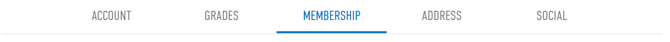 An image of the membership tab appearing at the top of the screen.
