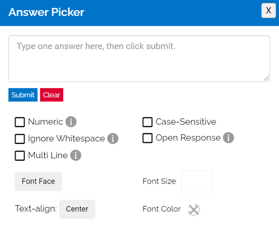 Image of Answer Picker.