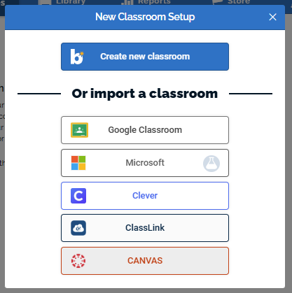 an image of the new classroom set up modal.