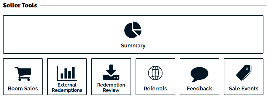 an image of the seller tools available in the studio