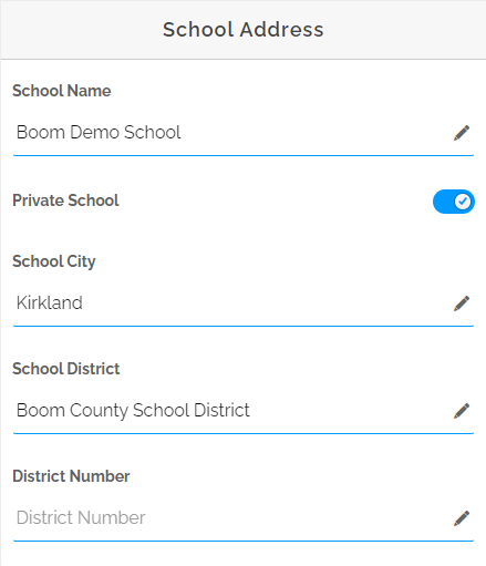 Image of School Address Info.