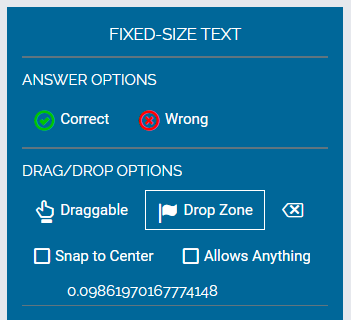 Image of drop one properties.