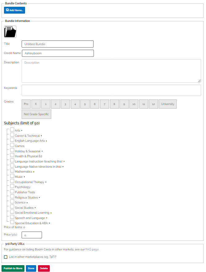 Image of creating bundle.
