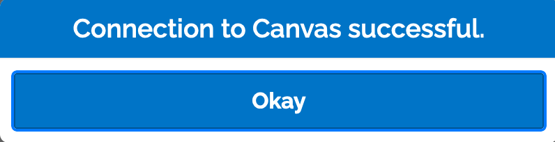 A prompt confirming that both your Canvas and Boom Learning accounts have been connected.