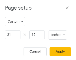Image of required Google Slide Resolution.