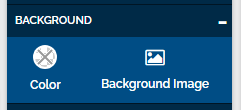 An image of the background section with options for "color" and "background image".