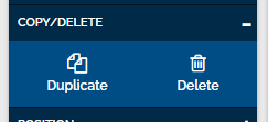 An image of the copy/delete section with options for "duplicate" and "delete".